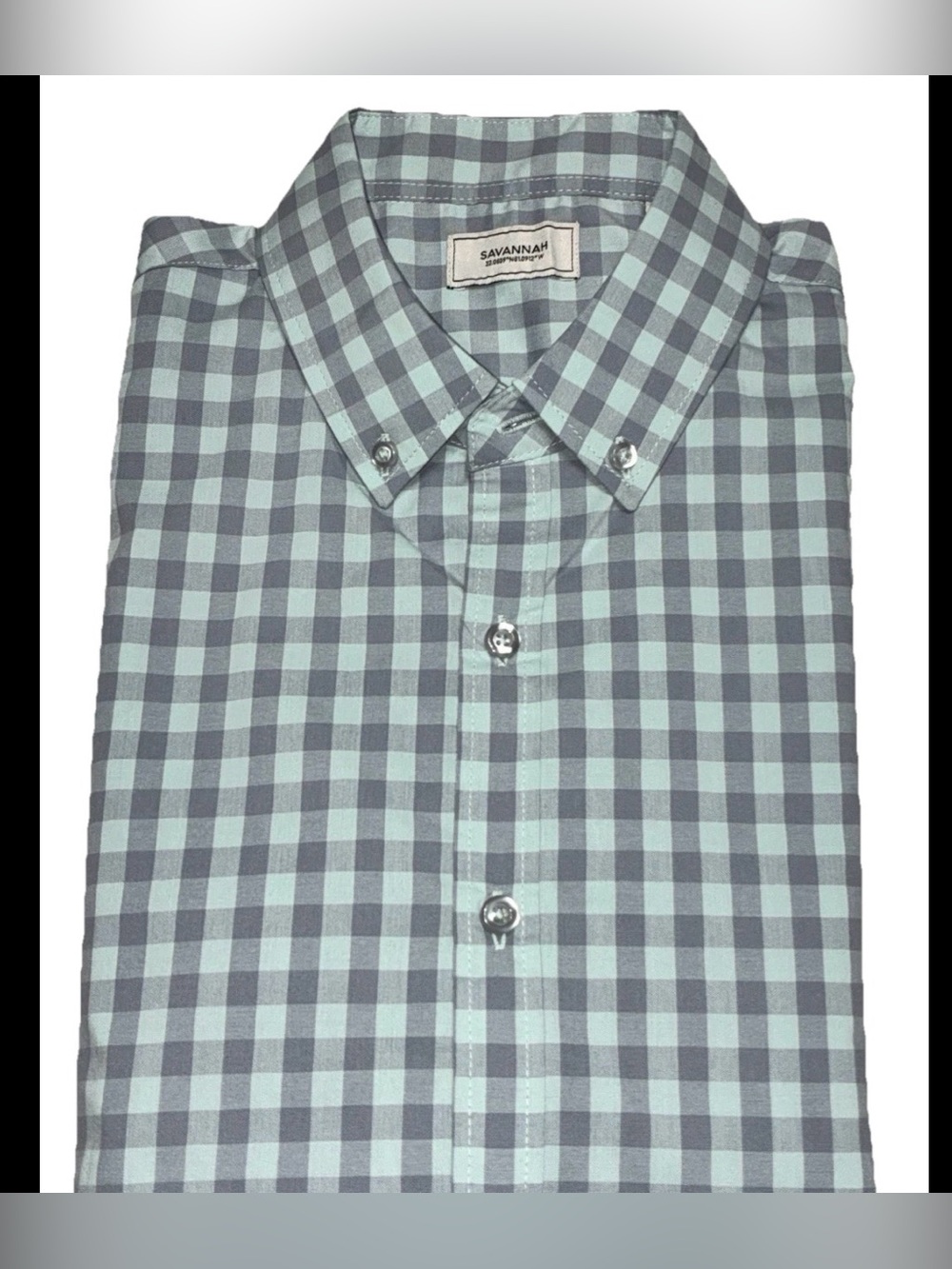 Savannah Men’s Plaid Shirt Button-Down Size Small New No Tags